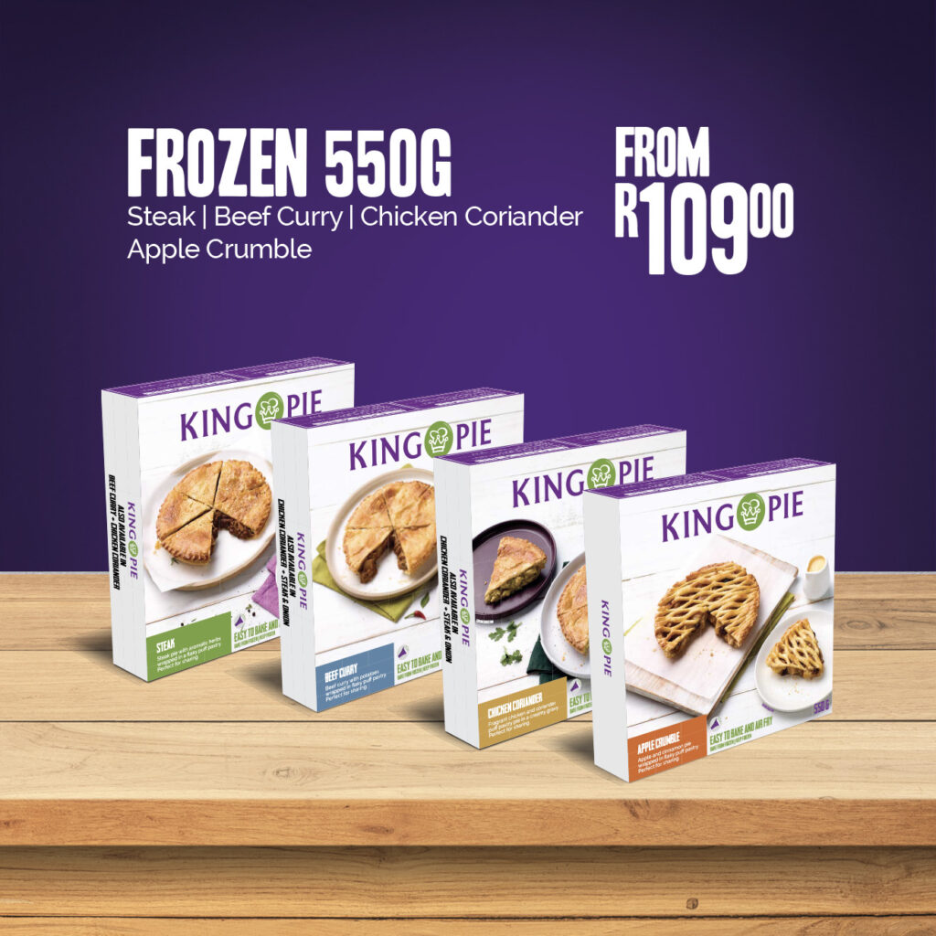 Menu - Frozen 550g Range