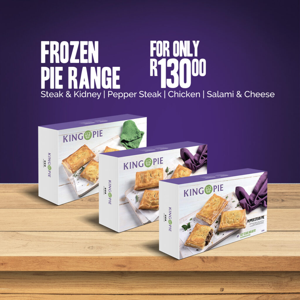 Menu - Frozen Pie Range